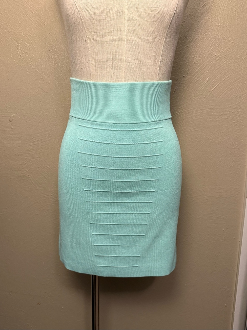 Guess by Marciano Y2K 2000s teal blue bandage Bodycon mini skirt size medium